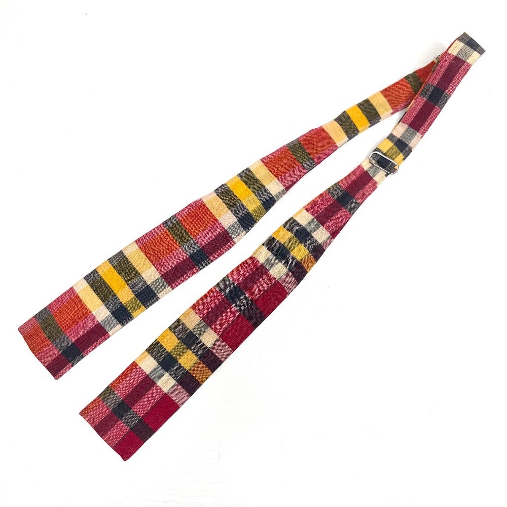 Atkinsons By Talbott Designer Cotton Plaid Adjustable 1.5" Bow Tie Mens